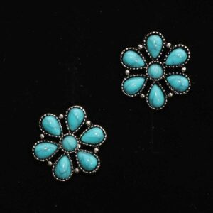 Retro náušnice – etnické kvetinové náušnice