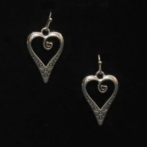 Romantické náušnice v tvare srdca