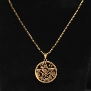 Pentagramový prívesok s retiazkou